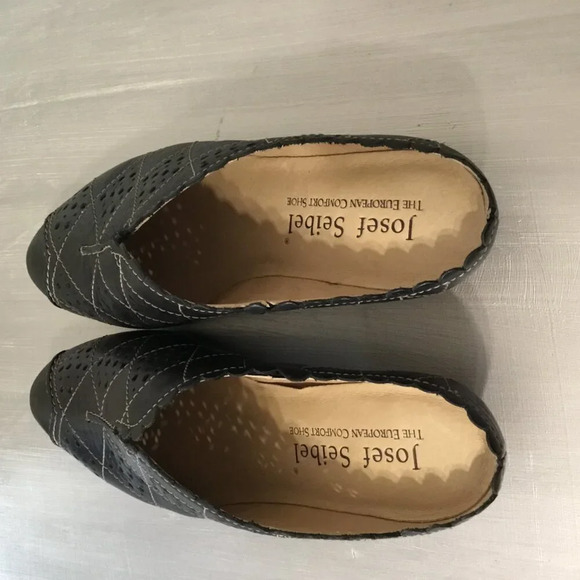 NWOT JOSEF Seibel Cyber Equipe Tina Leather Women’s  Mule (Size 36 EUR) Black - Picture 5 of 8